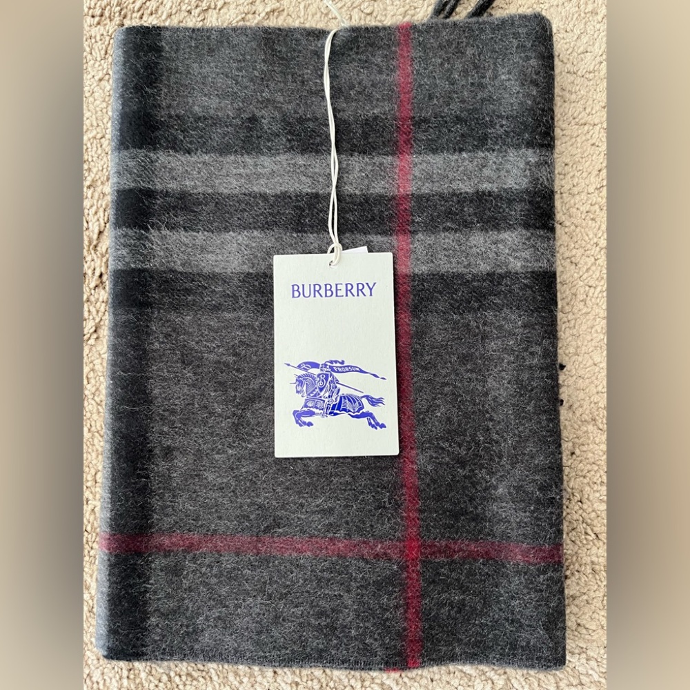 Burberry Check Cashmere Scarf